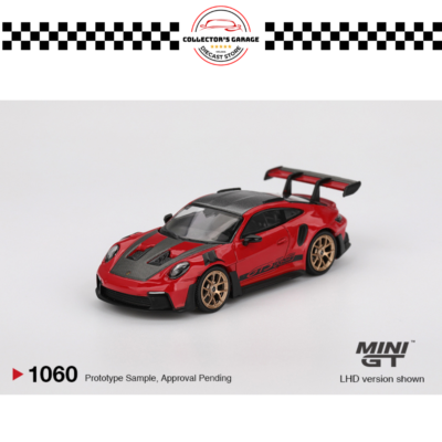 MINI GT 1/64 #1060 PORSCHE 911 (992) GT3 RS WEISSACH PACKAGE GUARDS RED