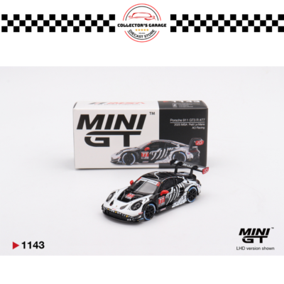 MINI GT 1/64 #1143 PORSCHE 911 GT3 R #77 AO RACING 2025 IMSA PETIT LE MANS